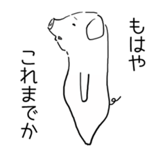 Hapless pig sticker #7735218