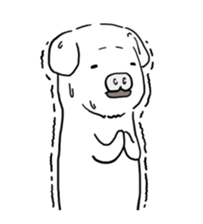 Hapless pig sticker #7735222