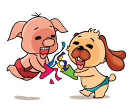 Lucky & Sophie sticker #7736683