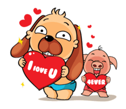 Lucky & Sophie sticker #7736684