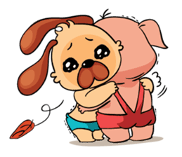 Lucky & Sophie sticker #7736686