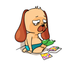 Lucky & Sophie sticker #7736695