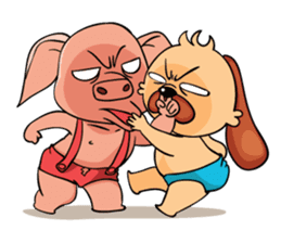 Lucky & Sophie sticker #7736696