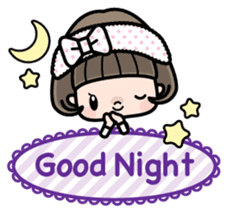 Cute girl with bobbed hair (Japanese) sticker #7736922