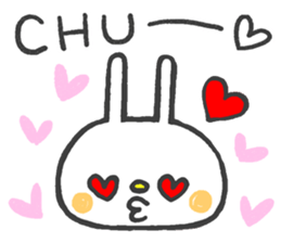 Lovely White Rabbit 2 sticker #7737151