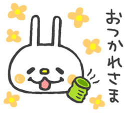 Lovely White Rabbit 2 sticker #7737152