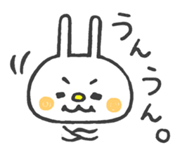 Lovely White Rabbit 2 sticker #7737157