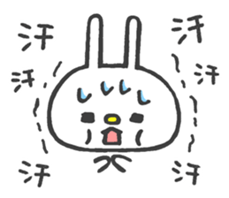 Lovely White Rabbit 2 sticker #7737163