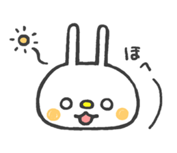 Lovely White Rabbit 2 sticker #7737164