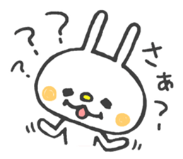 Lovely White Rabbit 2 sticker #7737165