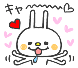 Lovely White Rabbit 2 sticker #7737166