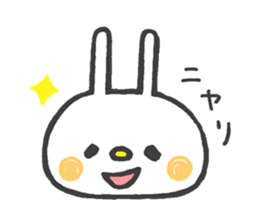 Lovely White Rabbit 2 sticker #7737168
