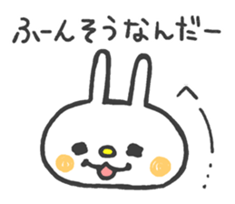 Lovely White Rabbit 2 sticker #7737175