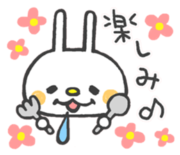 Lovely White Rabbit 2 sticker #7737180