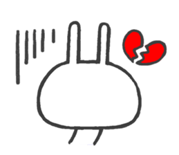 Lovely White Rabbit 2 sticker #7737181