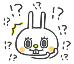Lovely White Rabbit 2 sticker #7737182