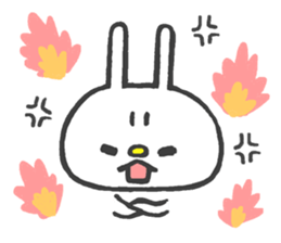 Lovely White Rabbit 2 sticker #7737186