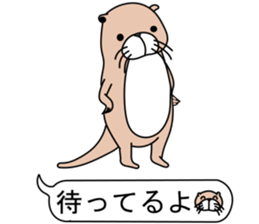 The otter. sticker #7737428