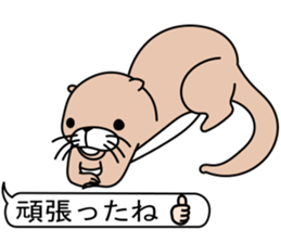 The otter. sticker #7737431