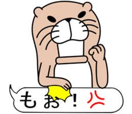 The otter. sticker #7737437
