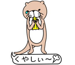 The otter. sticker #7737447