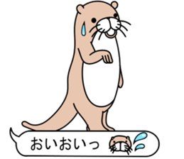 The otter. sticker #7737450