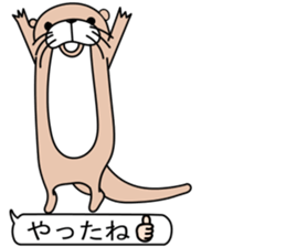 The otter. sticker #7737457
