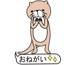 The otter. sticker #7737463
