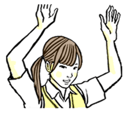Yakyu-kun & Girls sticker #7738190