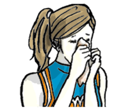 Yakyu-kun & Girls sticker #7738197