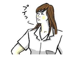 Yakyu-kun & Girls sticker #7738217