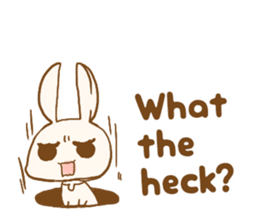 Jitome Usagi English sticker #7739558