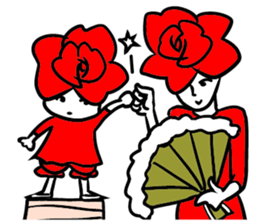 Small rose sticker #7739720