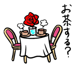 Small rose sticker #7739723