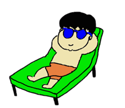 Businessman Yama-chan Travel series sticker #7739949