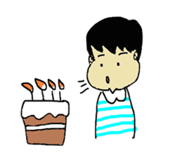 Businessman Yama-chan Travel series sticker #7739950