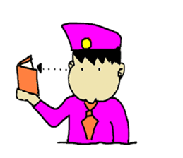 Businessman Yama-chan Travel series sticker #7739959