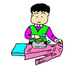 Businessman Yama-chan Travel series sticker #7739961