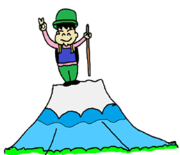 Businessman Yama-chan Travel series sticker #7739967