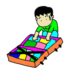 Businessman Yama-chan Travel series sticker #7739972