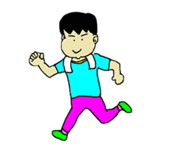 Businessman Yama-chan Travel series sticker #7739974