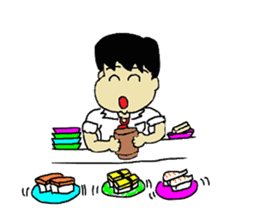 Businessman Yama-chan Travel series sticker #7739982