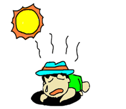 Businessman Yama-chan Travel series sticker #7739984