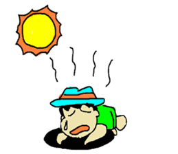 Businessman Yama-chan Travel series sticker #7739984