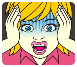 CHEERFUL WOMAN sticker #7740000