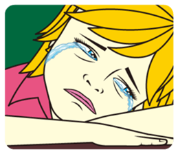 CHEERFUL WOMAN sticker #7740004