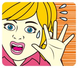 CHEERFUL WOMAN sticker #7740019