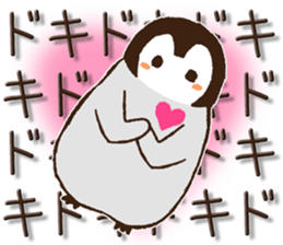 Penguin love sticker #7740132