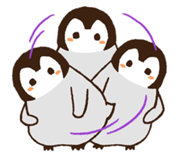 Penguin love sticker #7740138