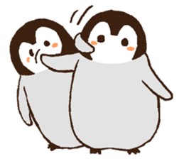 Penguin love sticker #7740144